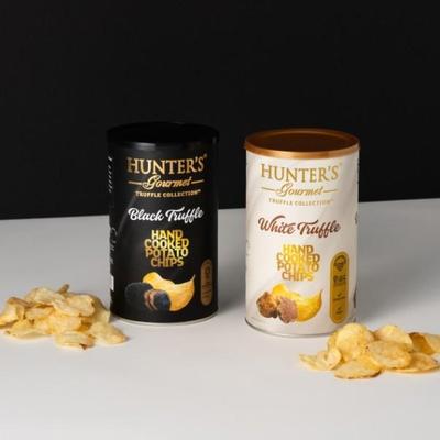[Hunter's] Schwarze Trüffel Kartoffelchips 150g Schwarz / Weiß