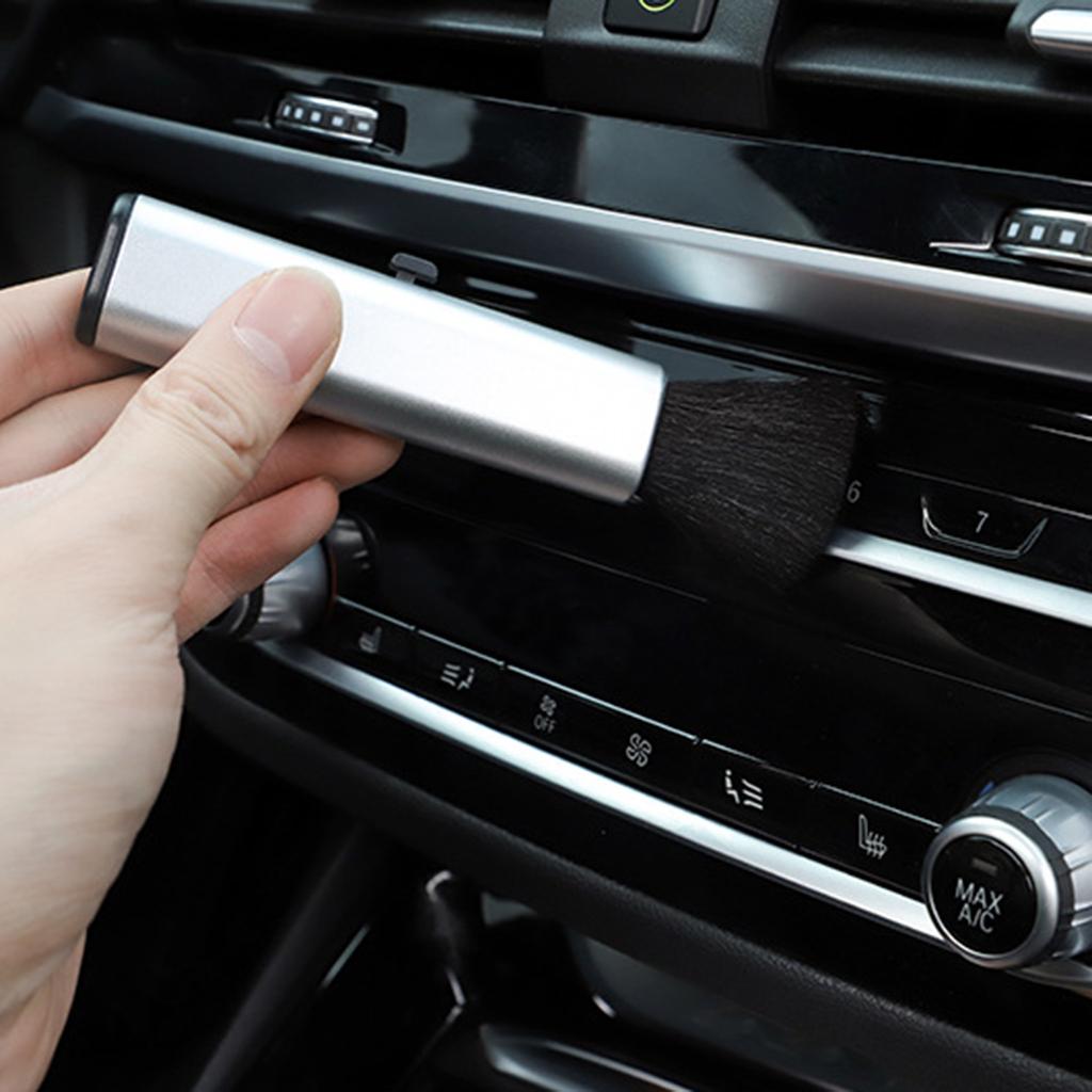 Mini Duster for Car Air Vent, Automobile Air Conditioner Cleaner and Brush, Dust Collector Cleaning Tools for Keyboard