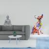 Monkey Buddha Sculpture And Colorful Dog Chihuahua Figurine Collectible Miniature Realistic Animal