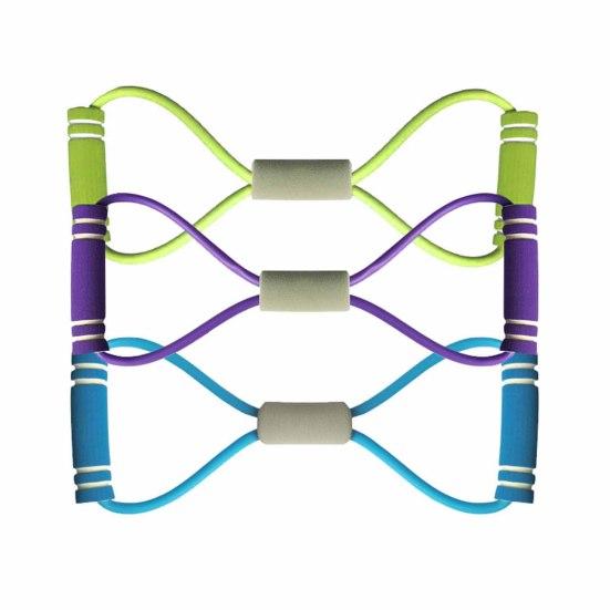 Figure 8 Fitness Resistance Band with Handle Portable Men Women Arm Shoulder Stretch