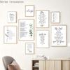 Bible Verse Quote Poster Prints, The Lord Bless You and Keep You Christian Home Decor, Scripture Wall Art, Canvas Picture