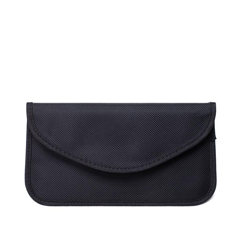 

Сумка з тканини Оксфорд для блокування RFID та захисту від радіації для автомобільних ключів та телефону (6,5 дюймів) Lining Black