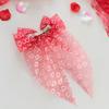 Fashion Sweet Hair Clips Big Bows Spring Clip Hairpins Half-Up Hairstyles Heart Shape Hair Barrettes Valentines Day Gift