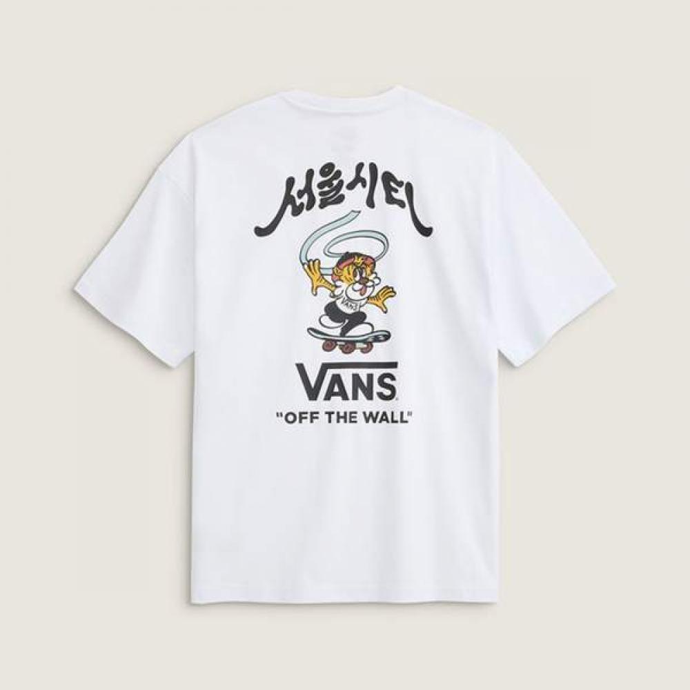 Vans Seoul Tiger ShorT Sleeve T shirT blacks/S