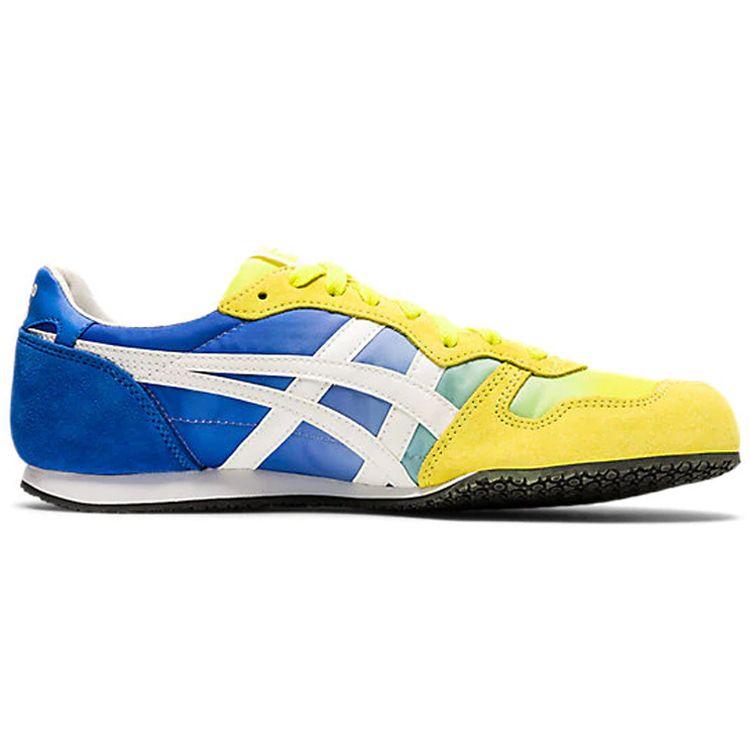 ONITSUKA TIGER Serrano Lightweight Comfortable Shock Absorbing Durable Low Top Casual Shoes Unisex Casual Shoes Blue Yellow 1183A724-750