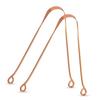 Zandu Pure Copper Tongue Cleaner 2 X Pack Of 1 Anti Microbial Tongue Scraper For Fresh Breath Oral Hygiene Flexible Handle