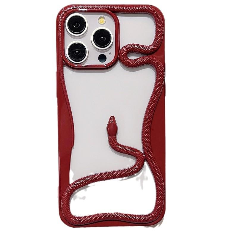 The Creative Hollowed out Three dimensional Snake Year Phone Case Is Suitable for The New Samsung S25ultra S24 and The Cute S23FE Protective Case