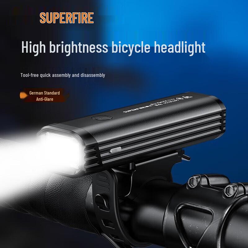 ShineFire BL11 Waterproof USB-C Rechargeable Bicycle Headlight