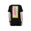 Puma Logo Print Short Sleeve T-Shirt Men Tops Black 579124-01