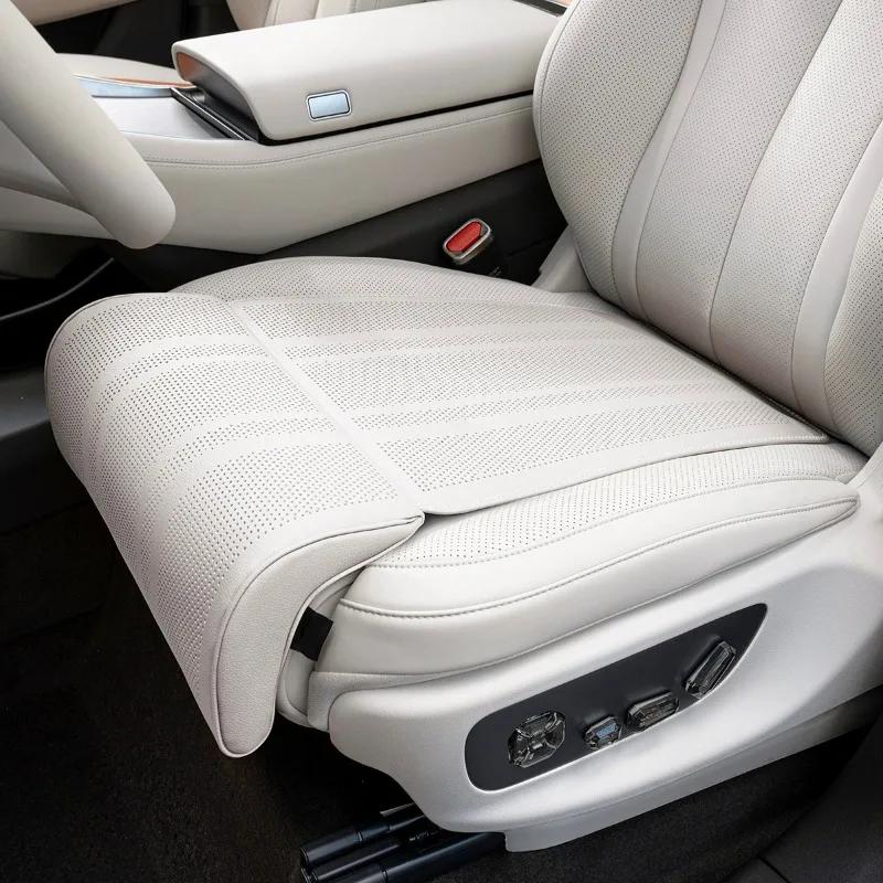 Repose-pieds Étendu pour Siège Auto Repose-jambes Conducteur et Passager Housse Universelle pour Siège Auto Cuir Respirant Antidérapant Couverture Sièges Auto