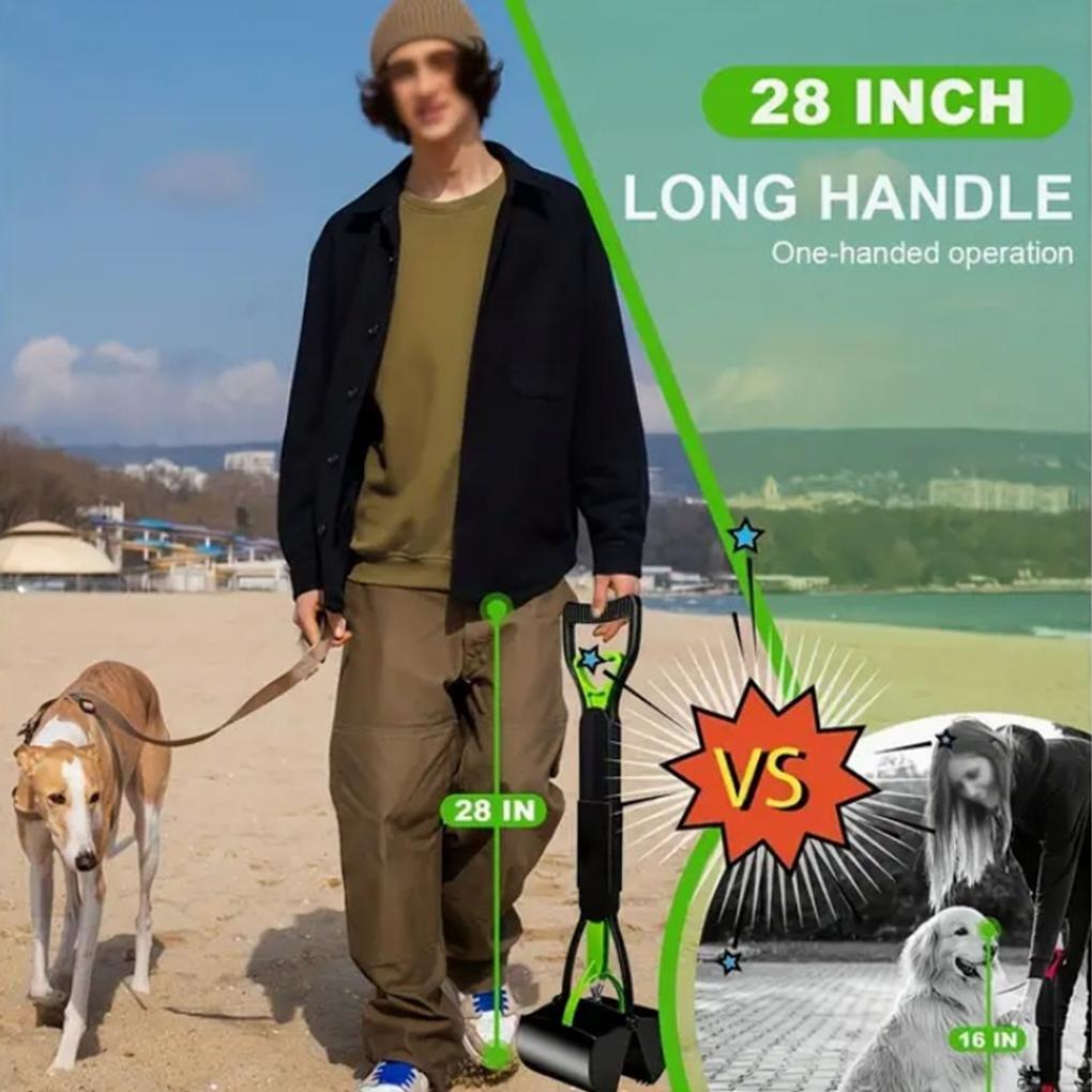 Dog Poop Scooper for Cleaning Medium and Large Pet Waste or Garden Waste, No Need to Bend Pet Cleaning Tools
