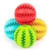 Pet Toy Soft Rubber Ball Chew Toys Tooth Cleaning Leakage Food Dog Chew Balls