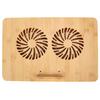Bamboo Laptop Cooling Pad for Up To 17in Laptop Fast Cooling 2 Levels Adjustment Prevent Sliding