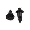 Parts Snap Clips Plastic Rivets Suzuki 50pcs 6MM Black