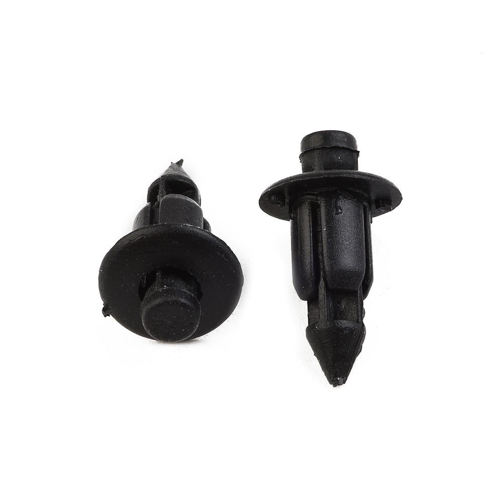 Parts Snap Clips Plastic Rivets Suzuki 50pcs 6MM Black