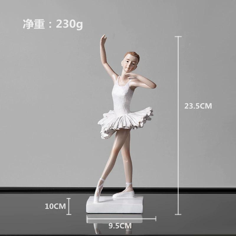 Creative Nordic Creative Ballet Girl Ornaments Ins Style Dancer Model Room Princess Room Soft Decoration Home Furnishings