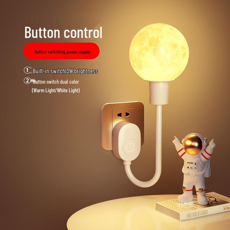 

Лунный прикроватный ночник с голосовым управлением: Умный датчик атмосферная подключаемая лампа для спальни. Default