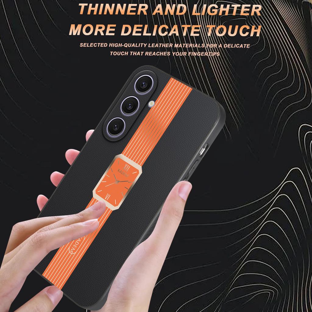 For Samsung Galaxy S25+ Case Leather+TPU+Acrylic Anti-Scratch Phone Cover