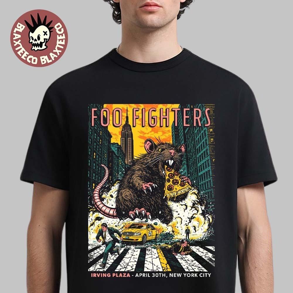 Foo Fighter 2026 Secret Show Shirt Irving Plaza Big Rat With Cheese Unisex T-Shirt S