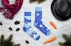 Schneemänner - bunte Socken