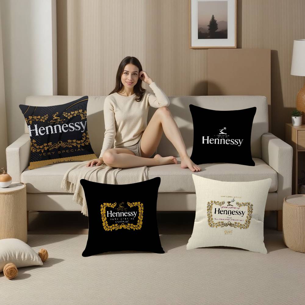 Hennessy Brandy Cushion Cover Polyester Sofa Cushions Decorative Throw Pillows Home Decoration Pillowcover