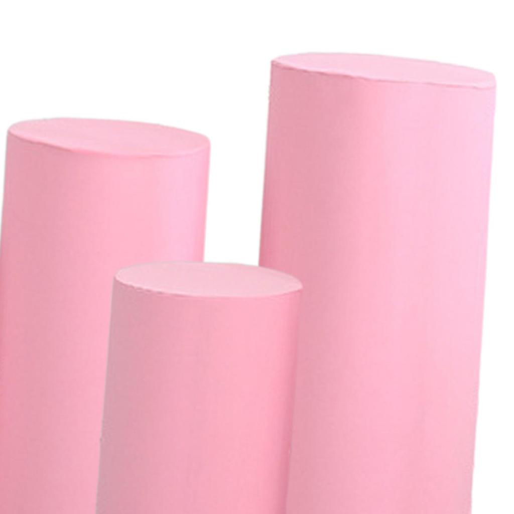 3Pcs Plinth Stand Pillar Covers for Engagement Thanksgiving Anniversary