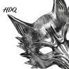 Wolfsmaske für Halloween Schwarz Gold Maske 3D PU-Schaum Mardi Gras Party Kostümzubehör Requisite Leichtes Cosplay Maskenball Kopfschmuck,