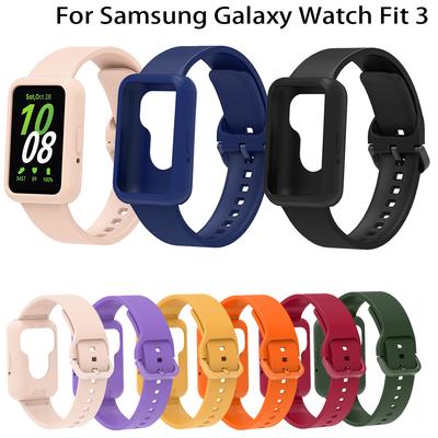 Módní řemínek k hodinkám pro Samsung Galaxy Watch Fit 3 náramek silikonový řemínek k hodinkám náramek pro Galaxy Fit3 SM-R390 řemínek a pouzdro