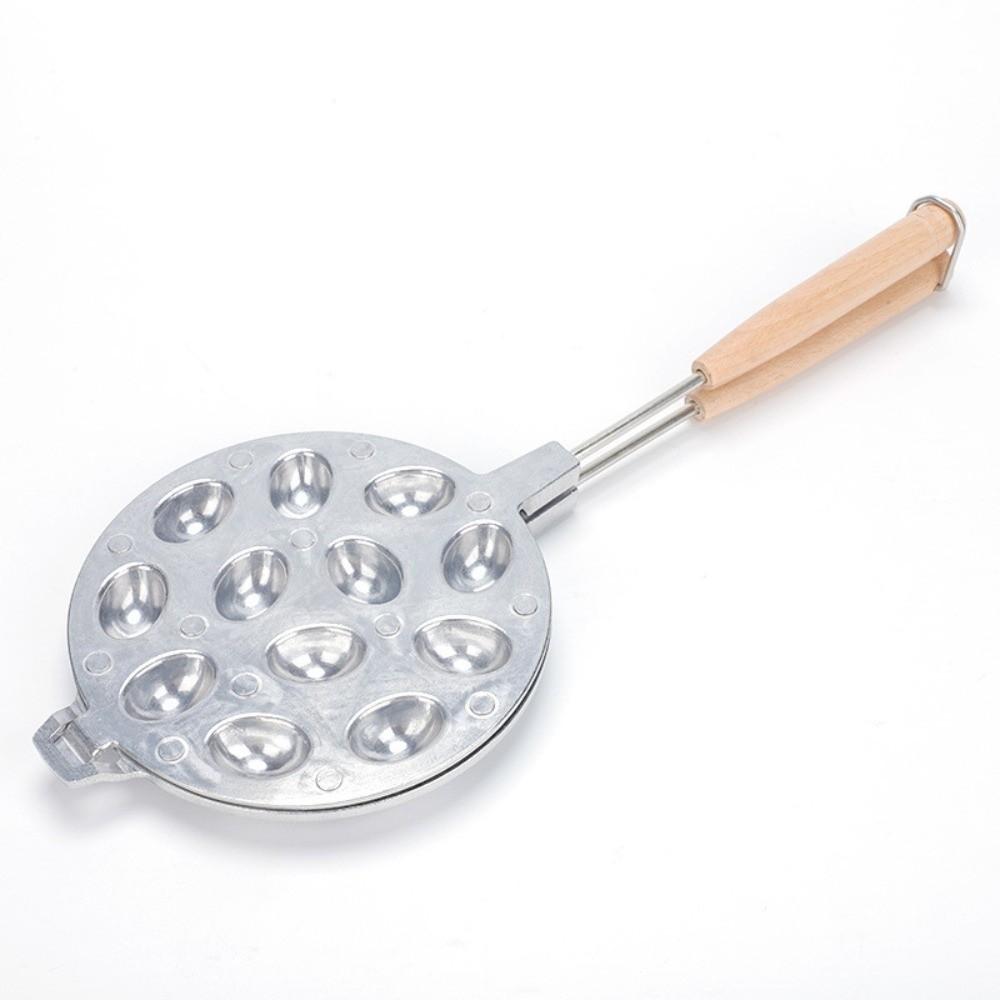 12/16 Holes Walnut Cookie Mold Wooden Handle Heat Resistant Cookie Maker Mold Non Stick Easy Clean Pastry Maker Baking Tool