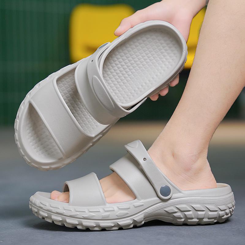 Flat sandals Slippers for men Shoes for men Wear-resistant Soft and comfortable Non-Slip Indoor and outdoor Beach Thick bottom