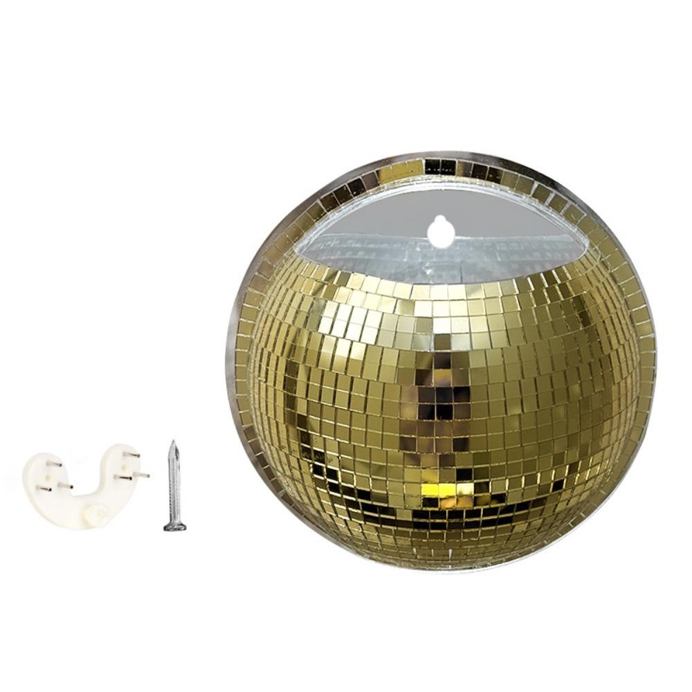Half Sphere Disco Wall Vase Shining Hanging Disco Flowerpot Hydroponic Plant Container Bathroom