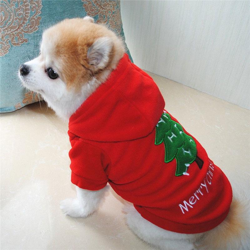 Weihnachtsweste Haustier Hund Welpe Hoodie Pullover Weihnachten Warme Kleidung Kostüm Hemd