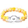 18mm Resin Beads Bangles Snap Button Bracelets Jewelry Making Kit Gifts 23cm