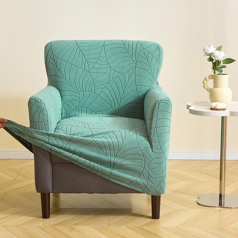 Universal Jacquard Leaf Sofa Chair Cover - New Style