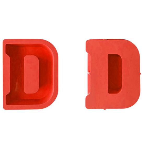 Epoxy Mold Reusable Anti-deformed Easy Demoulding Non-stick Flexible DIY Irregular Form Capital Letter Candle Stencil for Party
