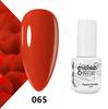 GELPOLISH Nail Art Set: Base, Top Coat, Transparent & White Gel Polishes