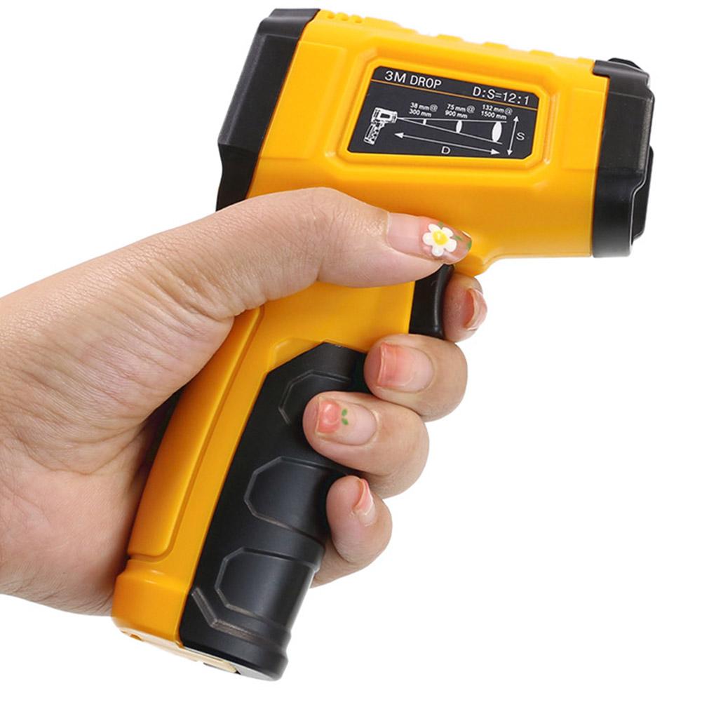 Infrared Thermometer Digital Thermometer Non-Contact Thermometer Electronic Temperature Gauge for Industrial Equipment