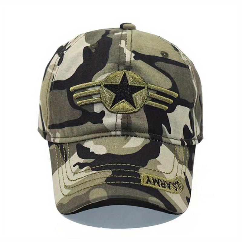 2pcs Men's Baseball Cap Necklace Set Duck Tongue Hat Casual Sun Protection Sun Shade Fashion Pendant Necklace Sports Camouflage Baseball Hat