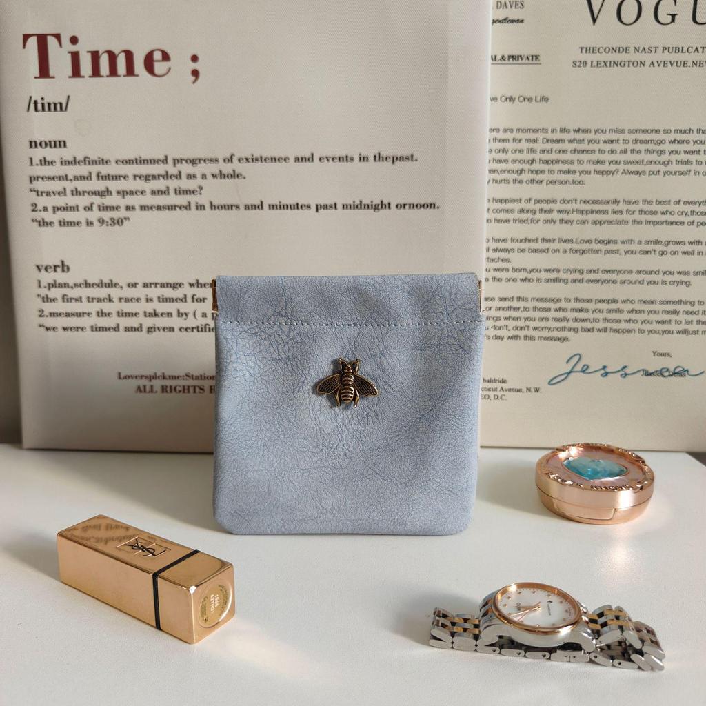 Elegante Bienen Schmuck- & Make-up Reisetasche mit automatischem Verschluss