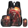 Ronaldo Kinder Lernertaschen CR Fußballstar Alltagsrucksack mit USB-Schnittstelle Tragetasche für Schüler Rucksack Fußball Sportrucksack Jugendgeschenk