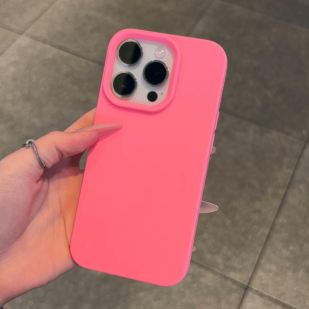 Soft Silicone Candy Color Matte Phone Case For iPhone 11 12 13 14 15 16 Pro Max Plus Shockproof Bumper Rubber Back Cover Shell