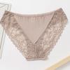 3PCS/Set Women's Panties Lace Silk Satin Underwear Sexy Lingerie Soft Comfortable Female Briefs Sweet Cozy Underpants