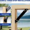 2Pcs Heavy Duty Gazebo Support Rod Garden Pergolas Support Connectors Bracket Hardware 45 Degree Angles Support Brackets