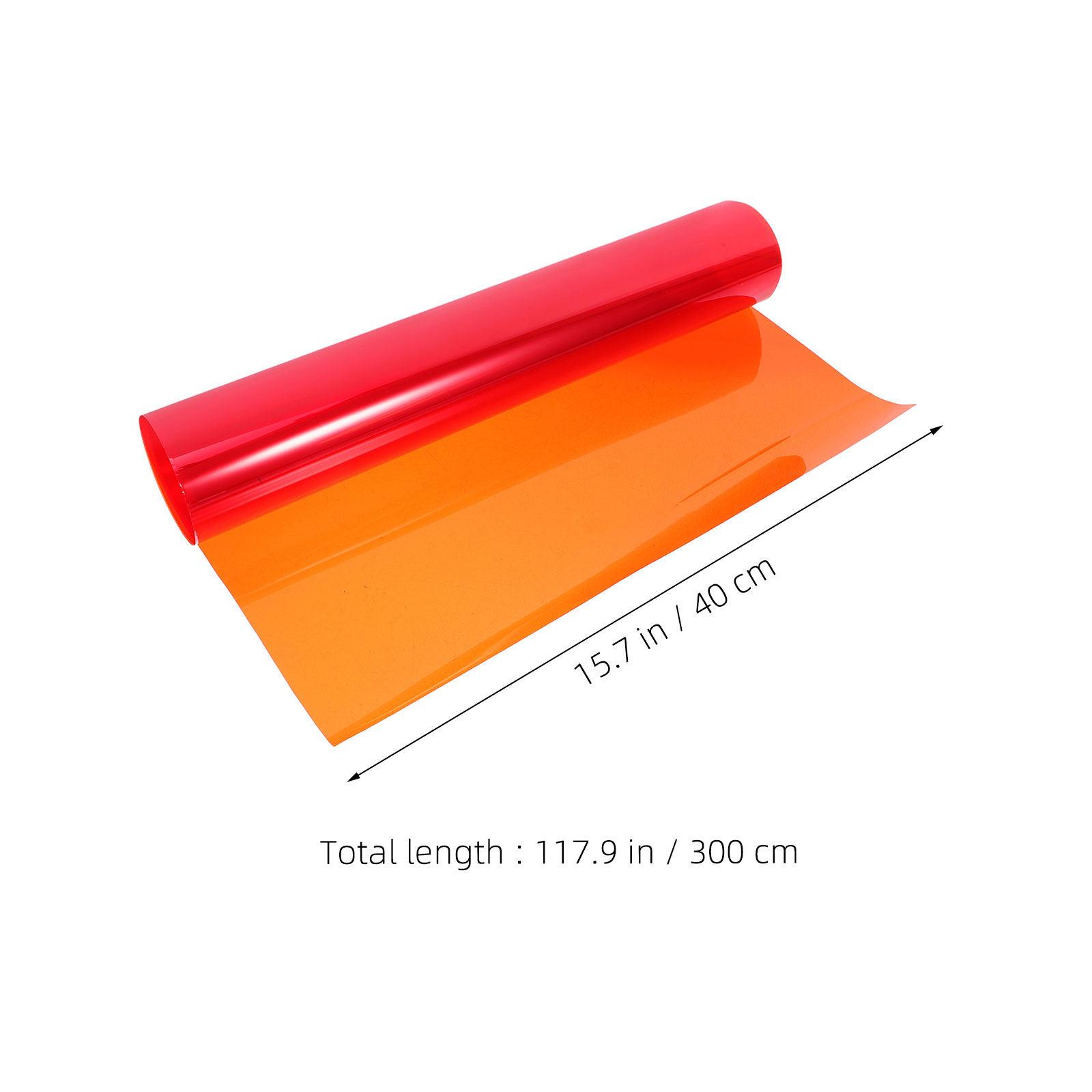 

Color Correction Light Filter Film Lighting Gel Plastic Sheets Decorative Window Overlay Transparent Studio оранжевый