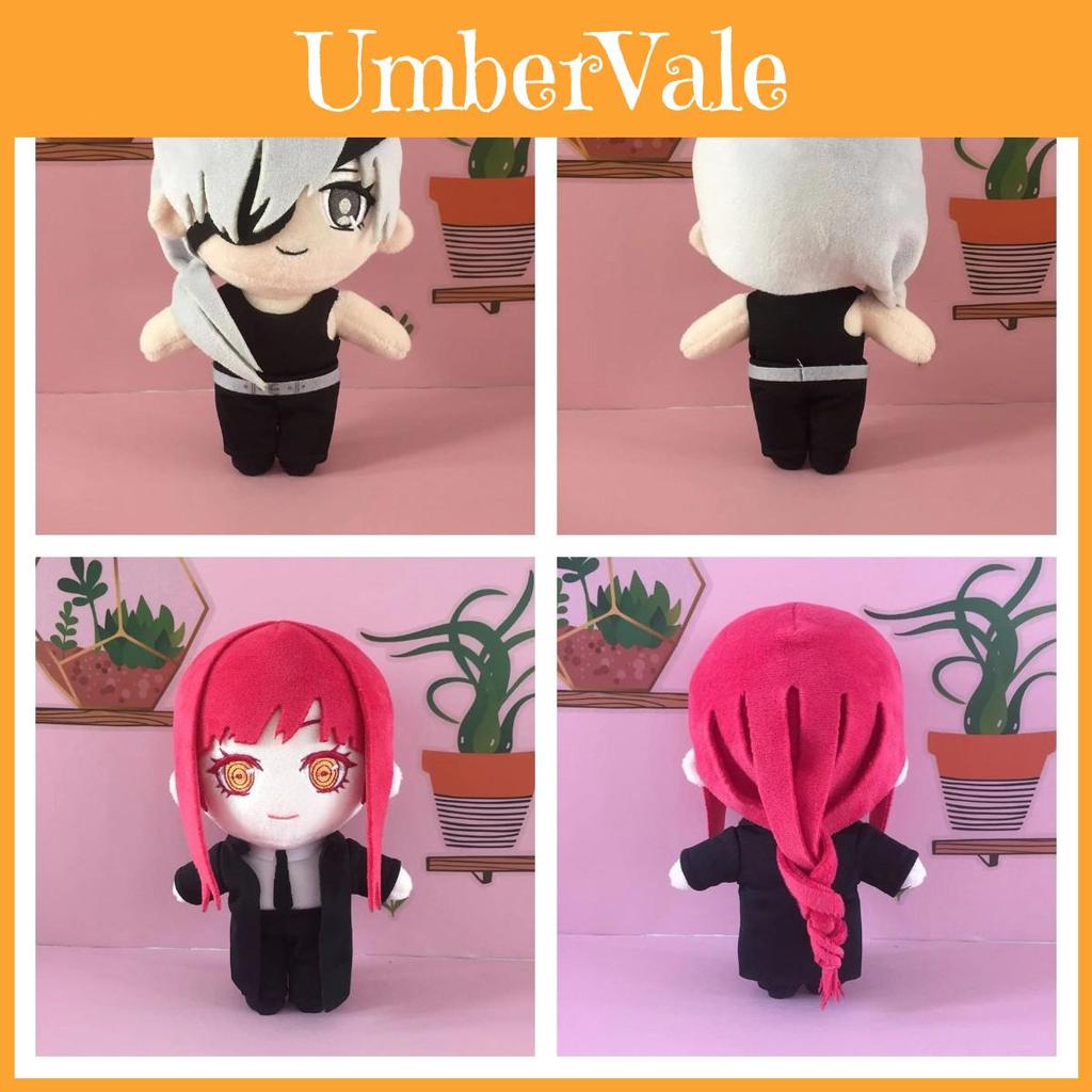 Male And Female Makima Plush Doll From Animation Chainsaw Man Series