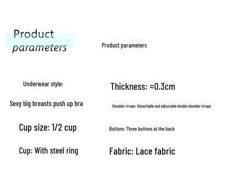 Pure Desire Lace Bra Set: Plus Size, Sweet & Sexy, Adjustable, Detachable Strapless Design