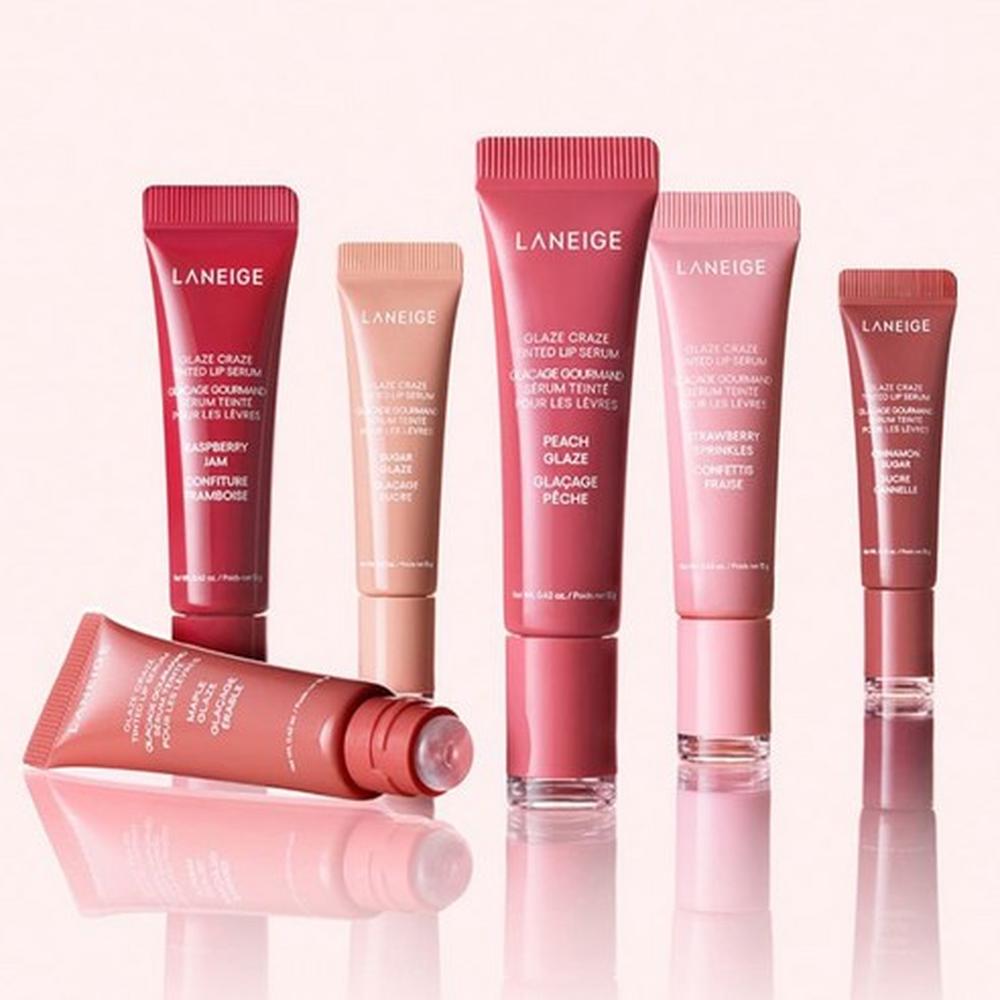 Laneige Glaze Craze Tinted Lip Serum 12g - Maple Glaze - Hydrating Glossy Lip Care, Korean