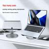 Rotatable Vertical Tablet Laptop Stand with Elevated Cooling and Enhanced 6-in-1 Docking Station