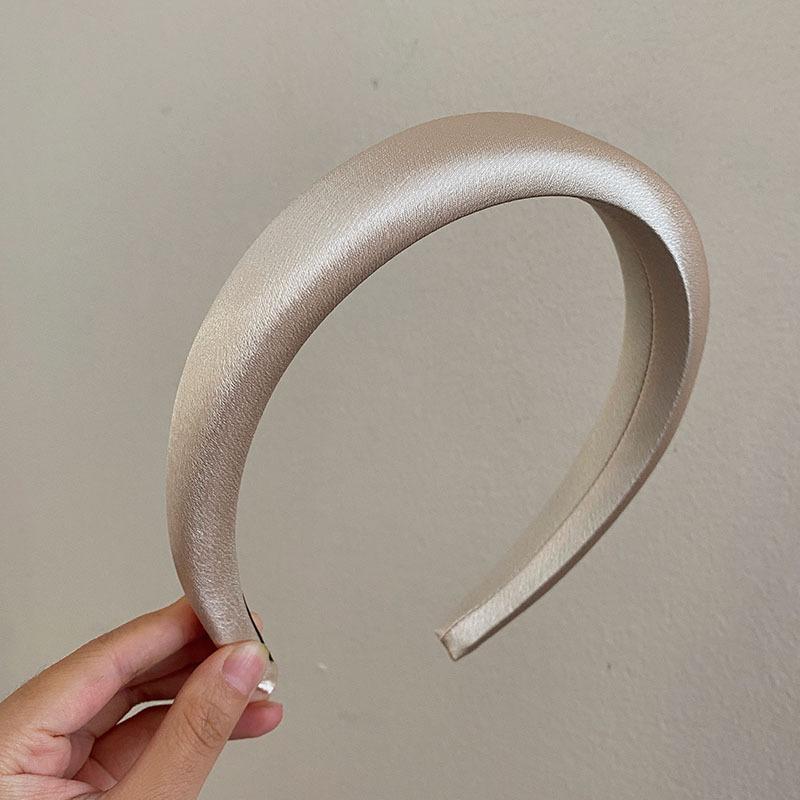 

Блестящая атласная повязка на голову Широкие перекрещенные повязки для волос Повседневный головной убор Милые простые повязки Женские аксессуары для волос