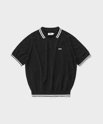 LE TIGRE Polo Tricoté Tennis (Noir)